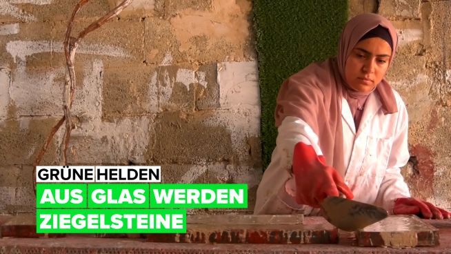 Grüne Helden: Aus Glasmüll werden ökologische Ziegelsteine