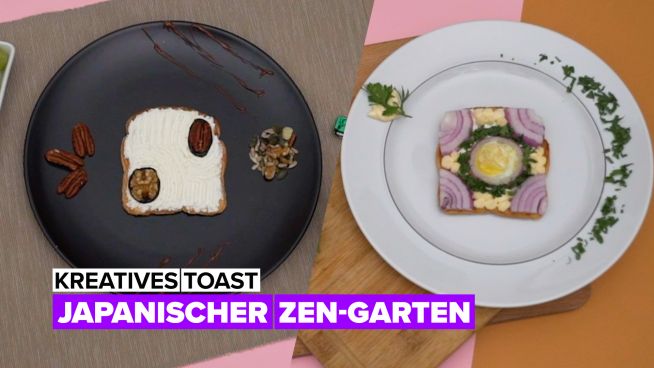 Kreatives Toast: Japanischer Garten