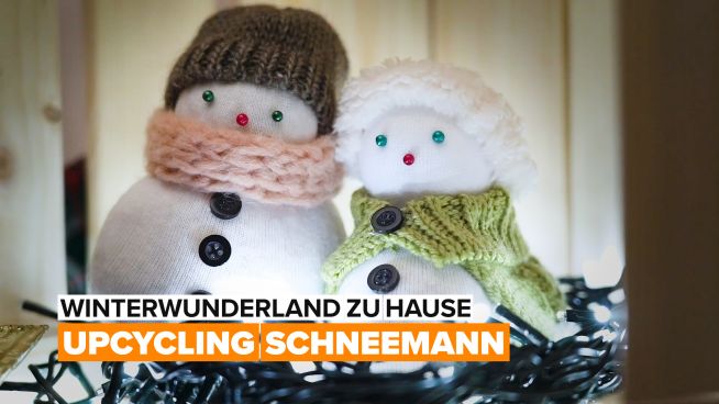 Winterdekor – Sockenschneemann